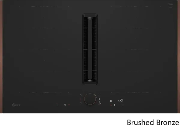 Neff V68YYX4B0 Flex Design 80cm Induction hob with Integrated Ventilation System in Matt Black
