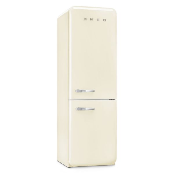 Smeg FAB32RCR6UK 60cm 50’s Style Fridge Freezer Right Hand Hinged In Cream