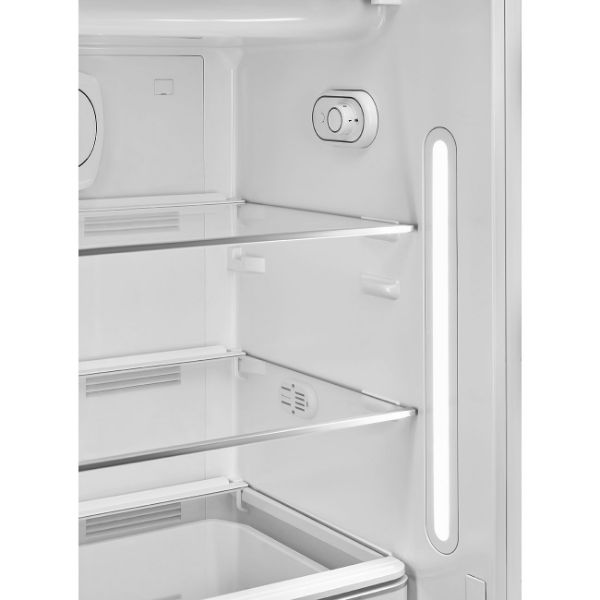 Smeg FAB28RDTP6 60cm 50s Style Fridge with Icebox Right Hand Hinge In Taupe