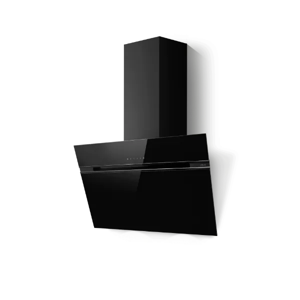 Elica ASC-AT-BLK-80 Ascent @ 80cm Wide Wall Mounted Hood - Black