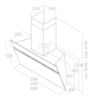Elica ASC-AT-WH-90 Ascent @ 90cm Wall Mounted Cooker Hood White