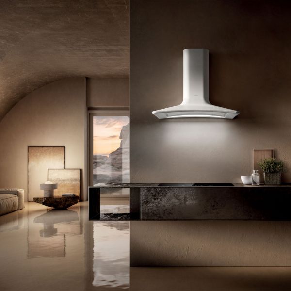 Elica DOLCE-WHITE 85cm Wall Mounted Cooker Hood in White