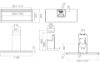 Elica ELEMENT-SS-120 Element 120cm Wall Mounted Cooker Hood in Black and Stainless Steel