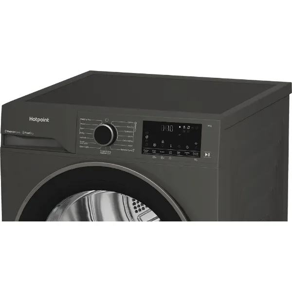 Hotpoint CHD94MGBSUK 9kg Fabric Care Heat Pump Tumble Dryer with HomeWhiz in Grey