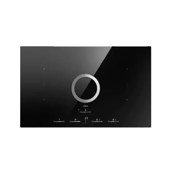 Elica NT-SW-LUX-BA NikolaTesla Switch Lux Evo 80cm Venting Hob in Black