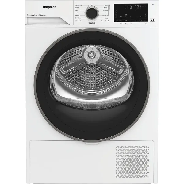 Hotpoint CHD84MWBSUK 8kg Fabric Care Heat Pump Tumble Dryer with HomeWhiz in White