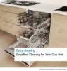 Bosch PCS7A5I90 Series 6 75 cm 5 Burner Gas Hob in Stainless Steel