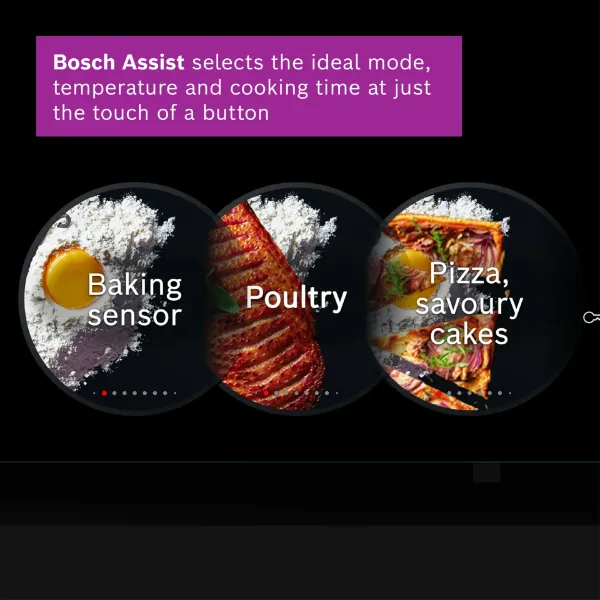 Bosch HRG7764B1B Built-in Oven with Added Steam Function in Black