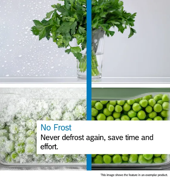 Bosch KGN86VIEAG Series 4 Total No Frost Freestanding Fridge Freezer in Brushed Steel Anti-Fingerprint