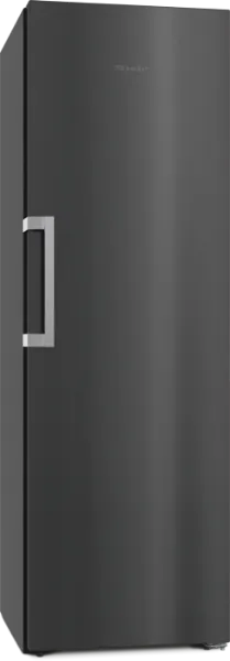 Miele KS4783DD_BST Freestanding Tall Larder Fridge with Black Steel Door
