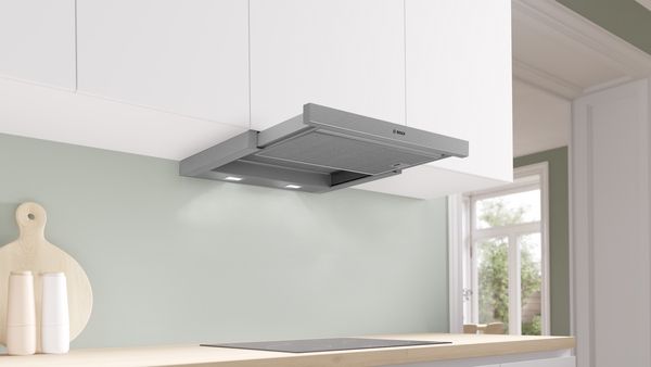 Bosch DFS067A51B Telescopic Cooker Hood In Silver Metallic