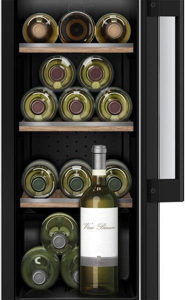 Bosch KUW20VHF0G Series 6 Built-in 21 Bottle Wine Cooler with Glass Door 