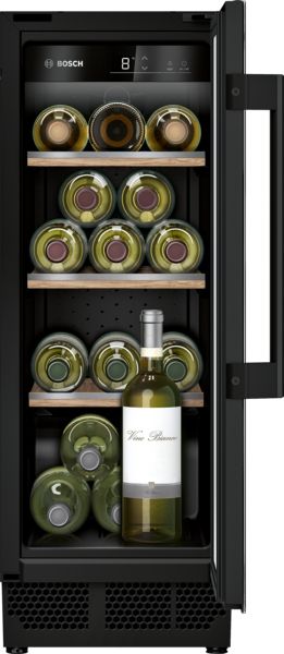 Bosch KUW20VHF0G Series 6 Built-in 21 Bottle Wine Cooler with Glass Door 
