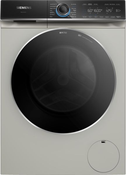 Siemens WG56B2ATGB 10kg 1600 Spin Freestanding Washing Machine in Silver Inox