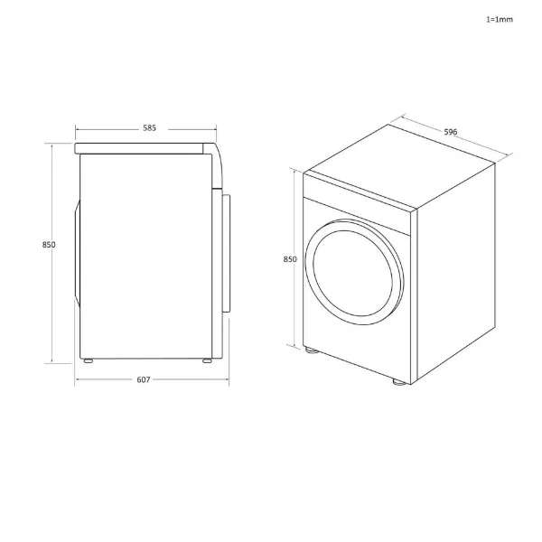 Hoover HLEV9DG-80 9kg Vented Tumble Dryer - White