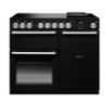 Rangemaster 16402 Nexus 100 Induction Range Cooker in Gloss Black with Chrome Trim - NEX100EIPGBL/CM1