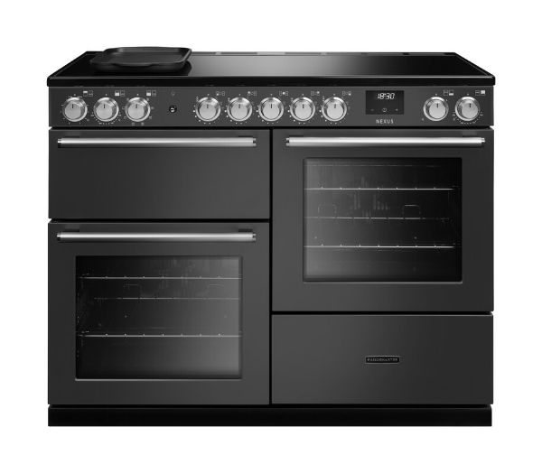 Rangemaster 16439 Nexus OC 110 Induction Range Cooker with Proving Drawer in Slate with Chrome Trim -  NEXO110EIPSLT/CM1