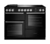 Rangemaster 16480 Nexus BC 110 Induction Range Cooker with Slow Cook Oven in Charcoal Black with Chrome Trim - NEXB110EIPCBL/CM1