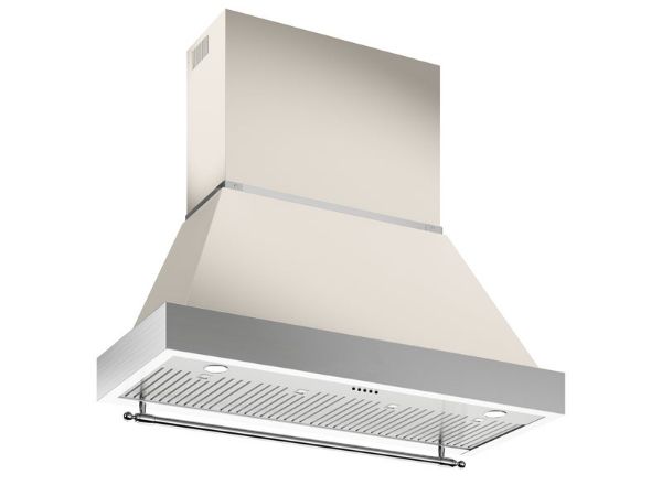 Bertazzoni KC48HERTAV + K120HERTX Heritage Chimney Hood 120cm Wall Mounted in Ivory