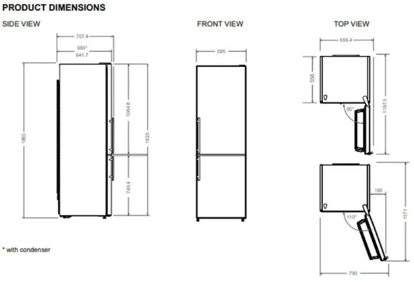 	Bertazzoni RBM60F4FXNC 60cm Freestanding Total No Frost Fridge Freezer
