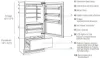 BertazzoniREF755BBLXTT 75cm Premium Fridge Freezer Left Hand Hinged in Stainless Steel