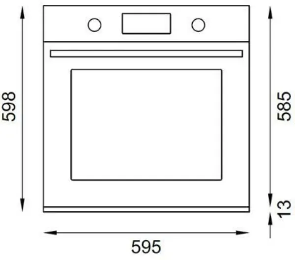 Bertazzoni FPRO6117CTN3 Professional Series 60cm Pyrolytic Built-In Oven with Steam in Carbon