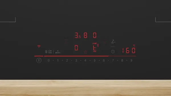 Bosch PVQ81AH26E 80cm Induction Hob with Integrated Ventilation - Matt Black