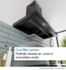 Bosch DWB65CC60B Series 4 60 cm Wall-mounted Cooker Hood in Matt Black 