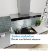 Bosch DWB65CC30B Series 4 60 cm Wall-mounted Cooker Hood in Stainless steel look