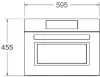 Bertazzoni FHER4077MTNX3 Heritage Series TFT 45cm Built-In Combi Microwave in Matt Black