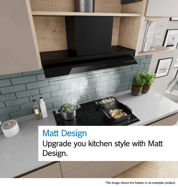 Bosch DBB97DP60B Integrated Design Hood in Matt black 
