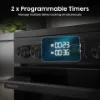 Hisense HDCEC5C10B 50cm Double Oven Electric Cooker with Ceramic Hob - Black