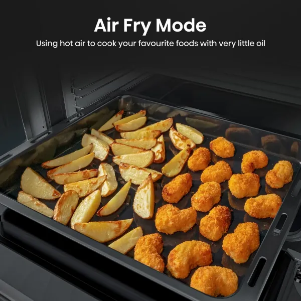 Hisense HDCEC5C10B 50cm Double Oven Electric Cooker with Ceramic Hob - Black