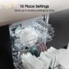Hisense HS523E15BUK Slimline Dishwasher - Black - 10 Place Settings
