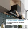 Bosch DBB83BC60B Integrated Design Hood in Matt Black 