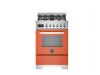 Bertazzoni PRO64L1EART2 Professional 60cm Single Dual Fuel Cooker in Orange