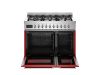 Bertazzoni PRO96L2EROT2 Professional 90cm Double Dual Fuel Range Cooker in Red