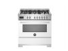 Bertazzoni PRO96L1EBIT2 Professional 90cm Single Dual Fuel Range Cooker in White