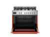 Bertazzoni PRO96L1EART2 Professional 90cm Single Dual Fuel Range Cooker in Orange