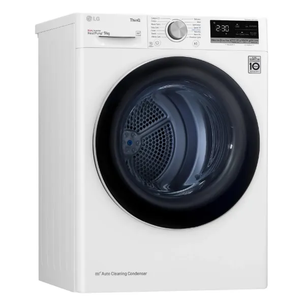 LG FDV709W 9kg Heat Pump Tumble Dryer - White