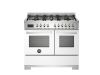 Bertazzoni PRO106L2EBIT2 Professional 100cm Double Dual Fuel Range Cooker in White