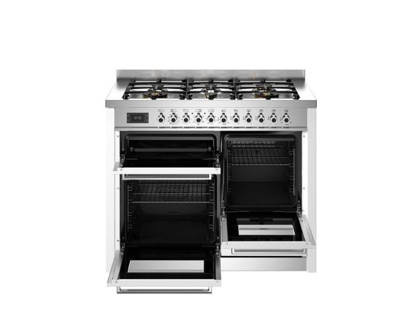 Bertazzoni PRO116L3EBIT2 Professional 110cm Triple Dual Fuel Range Cooker in White