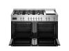 Bertazzoni PRO126G2ENET2 Professional 120cm Dual Fuel Range Cooker in Black