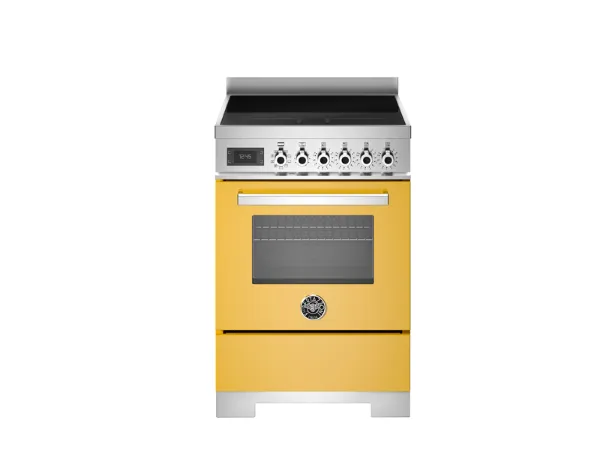 Bertazzoni PRO64I1EGIT2  Professional 60cm Induction Range Cooker in Yellow