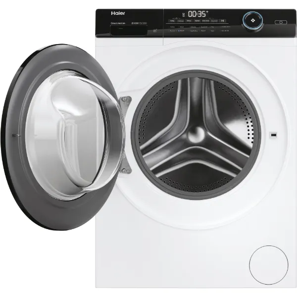 Haier HWD90B14959NUUK Washer Dryer, 9kg/6kg, 1400 Spin, White, D Rated_open