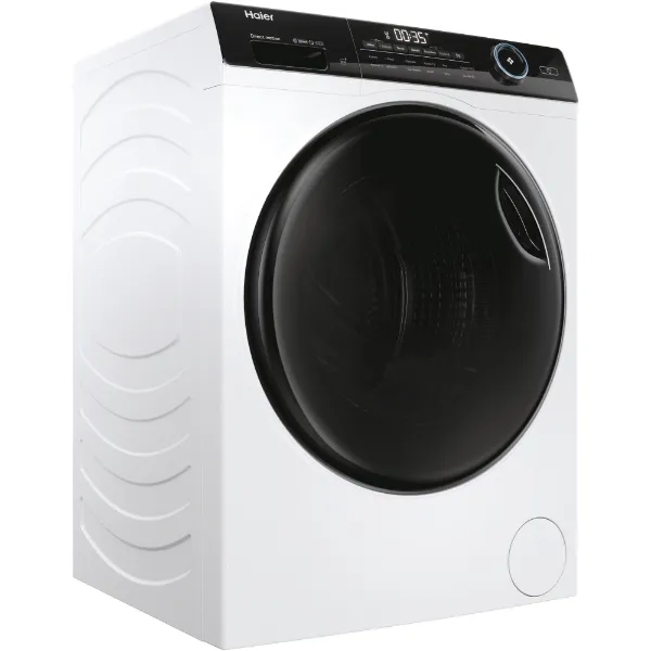 Haier HWD90B14959NUUK Washer Dryer, 9kg/6kg, 1400 Spin, White, D Rated_side