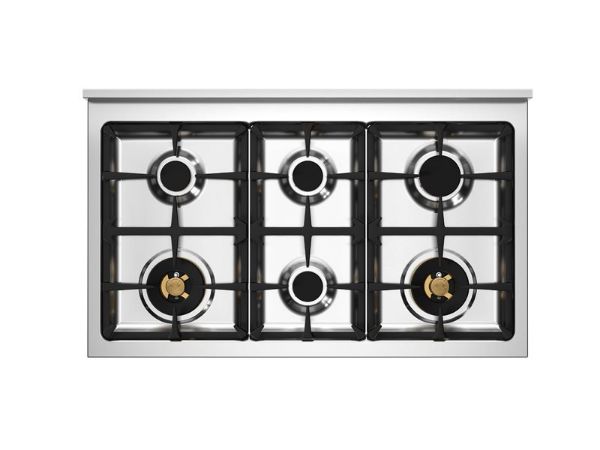 Bertazzoni HER106L2ENET2 Heritage 100cm Double Dual Fuel Range Cooker in Black