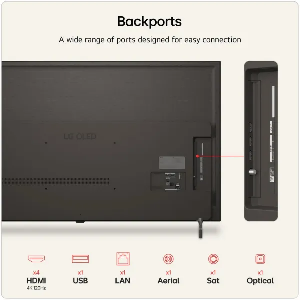 LG OLED55B6ELC.AEK 55" 4K OLED AI Smart TV_backports