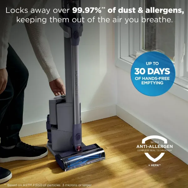 Shark BU3621UKT Cordless Stick Vacuum Cleaner - 40 Minutes Run Time - Glacier Blue_use