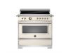 Bertazzoni HER95I1EAVT2 Heritage 90cm Single Induction Range Cooker in Ivory